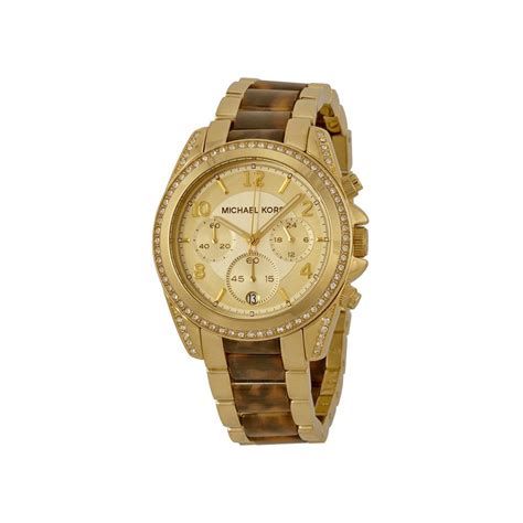 Michael Kors Blair Chronograph Champagne Dial Gold